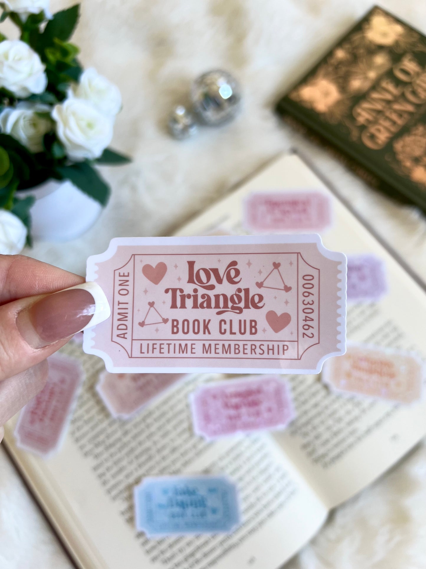 10 Romance Tropes Tickets Stickers
