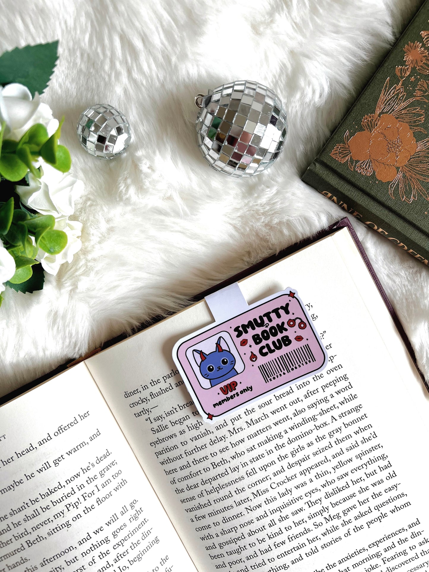 Smutty Book Club Card Magnetic Bookmark