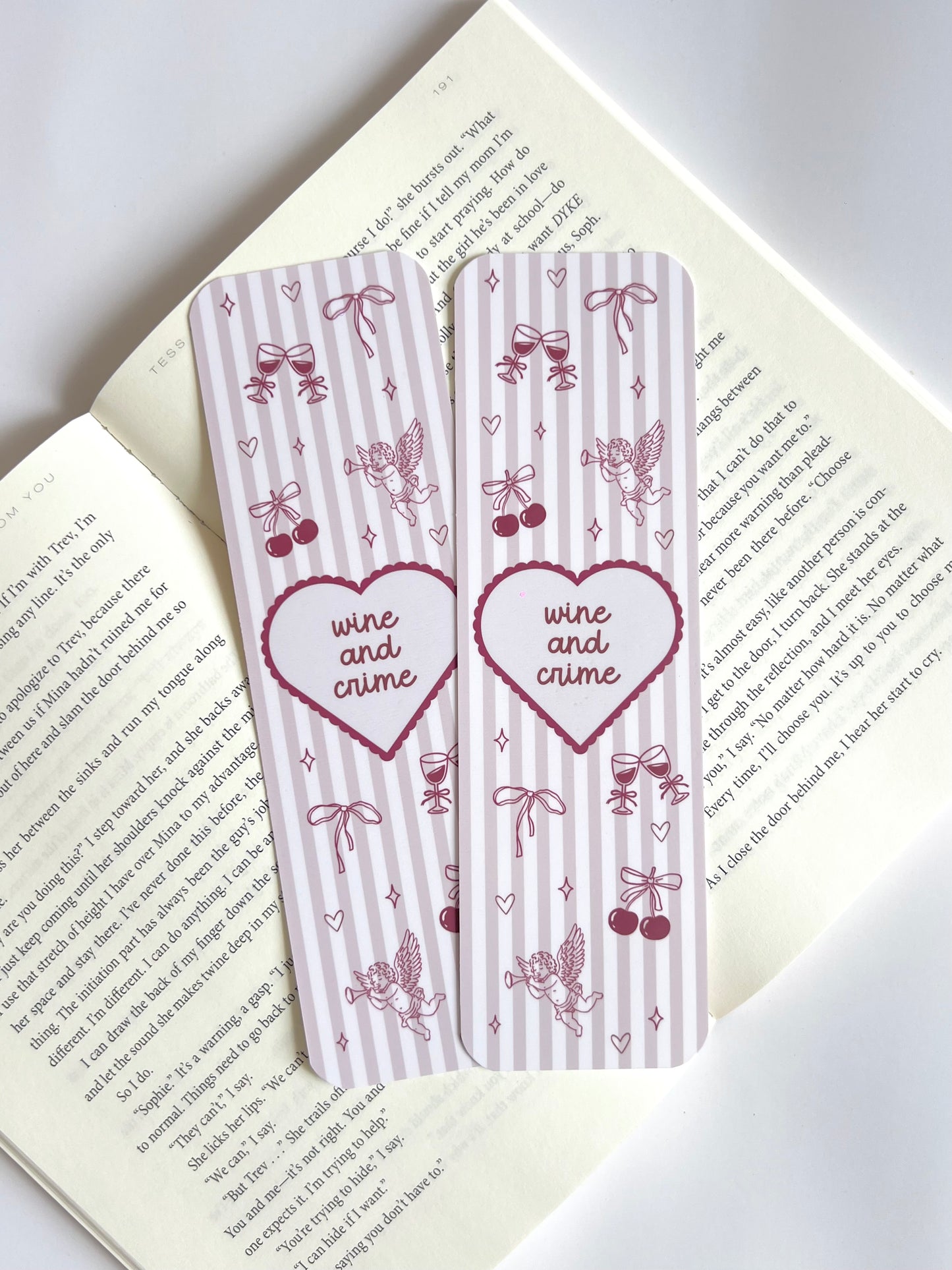 Wine and Crime Bookmark