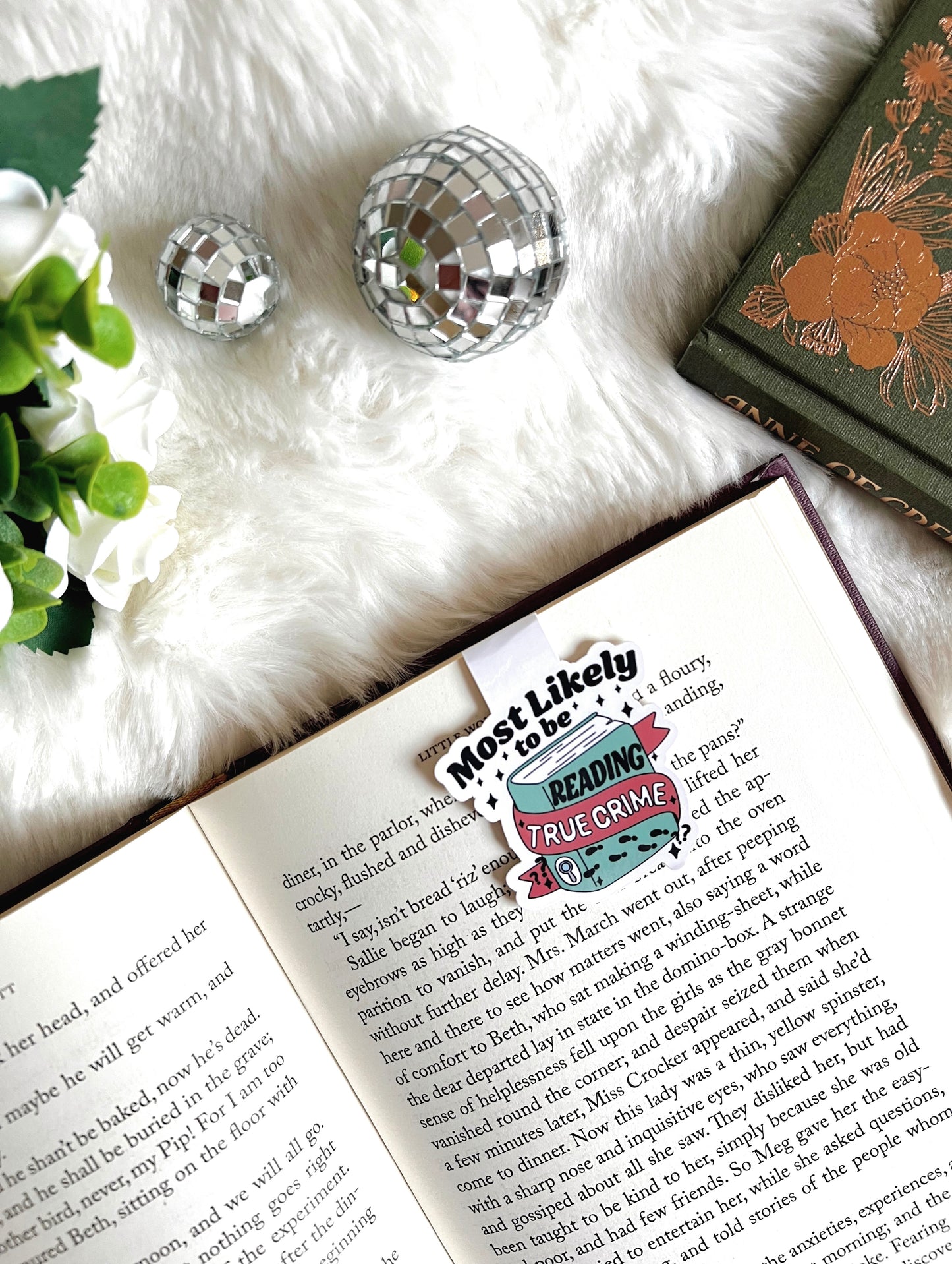 Most Likely to be Reading True Crime Magnetic Bookmark