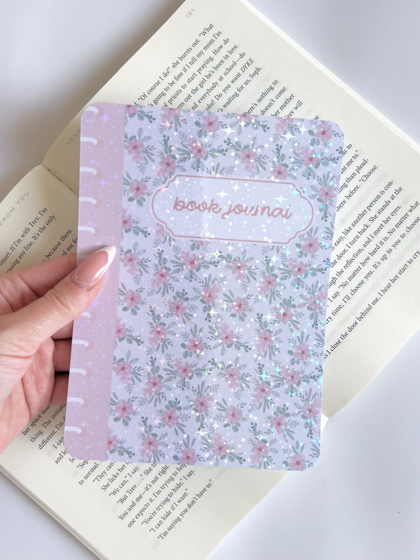 Floral Pink Book Journal Insert