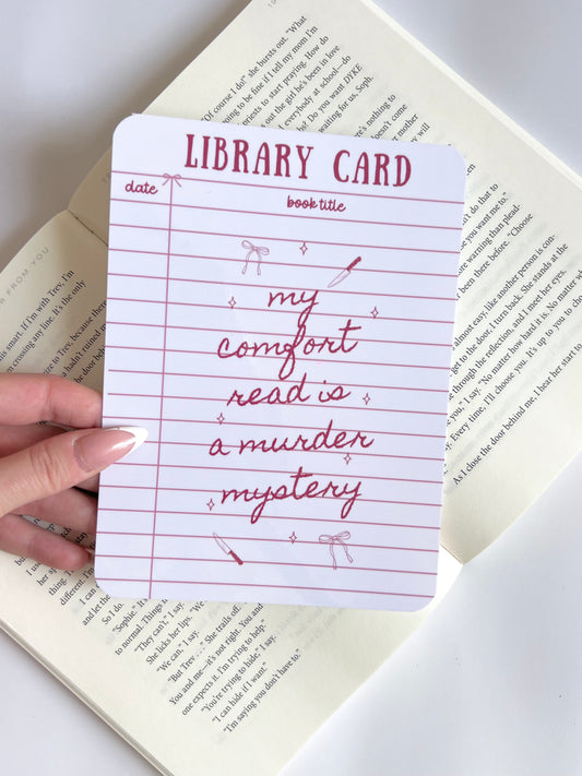 My Comfort Read is a Murder Mystery Insert