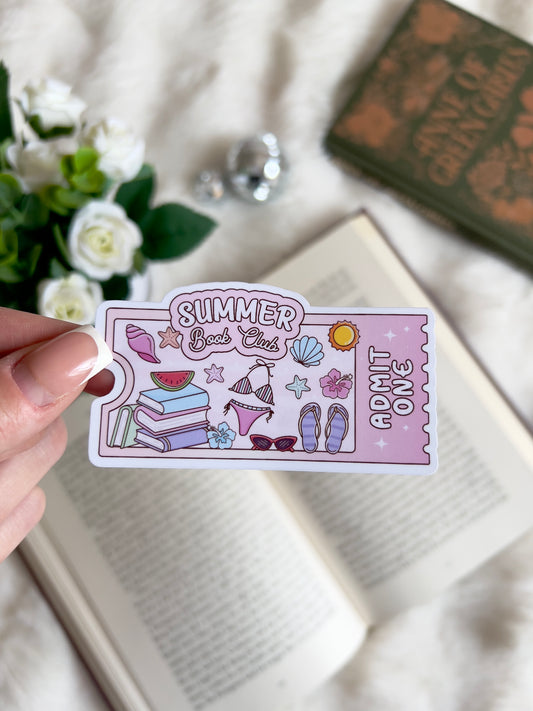 Summer Book Club Sticker