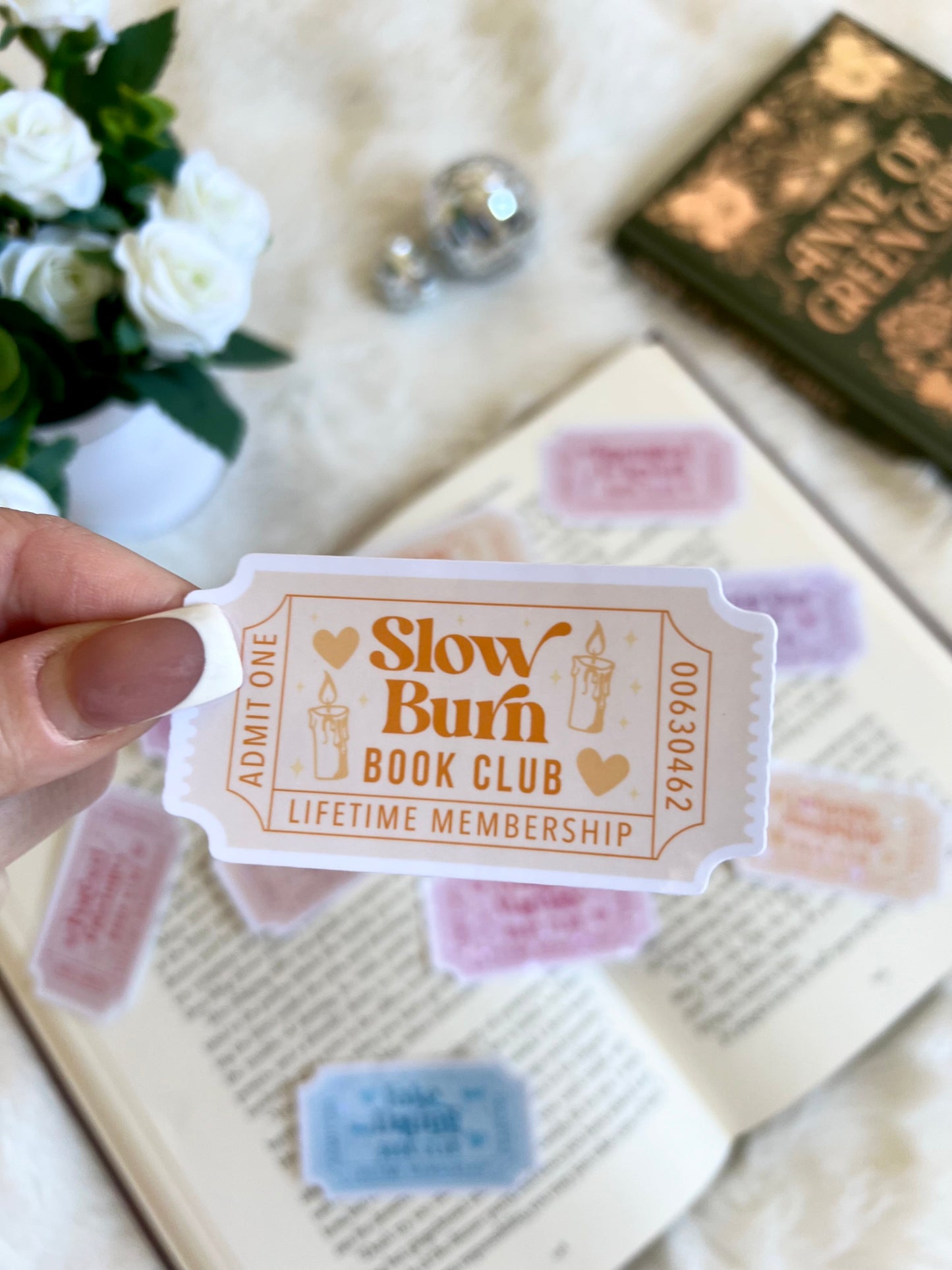 10 Romance Tropes Tickets Stickers