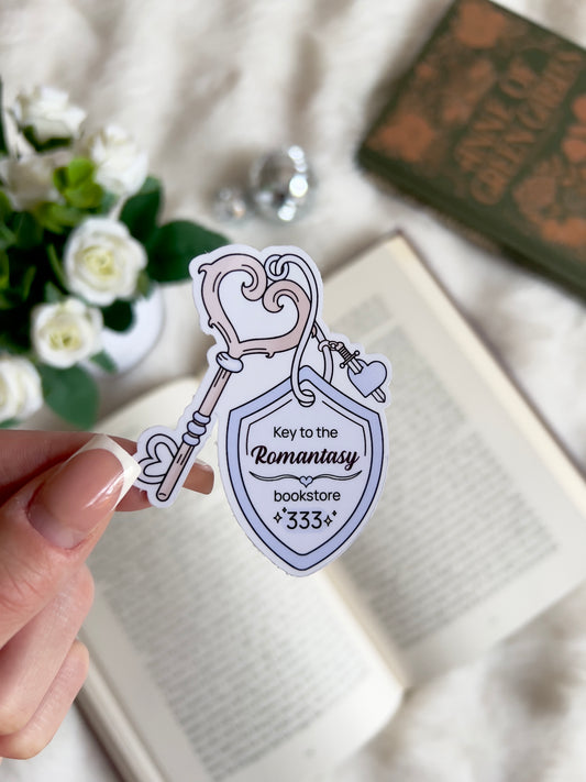 Key To Romantasy Bookstore Sticker