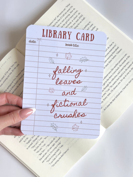 Falling Leaves and Fictional Crushes Insert