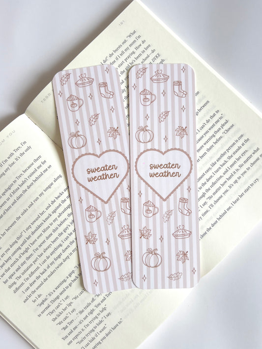 Sweater Weather Bookmark