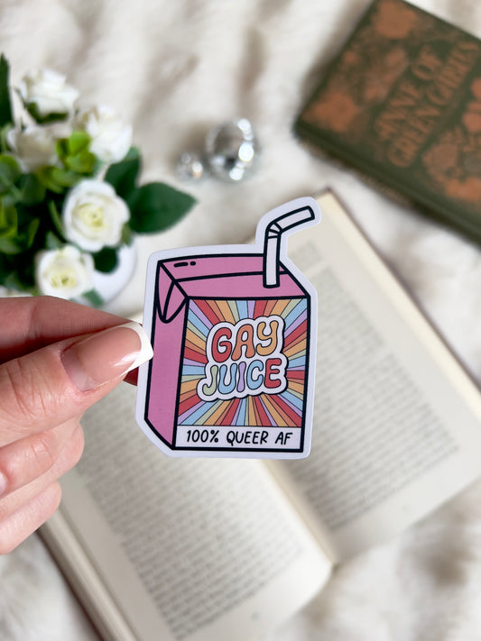 Gay Juice, Queer AF Pride Sticker