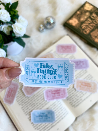 10 Romance Tropes Tickets Stickers