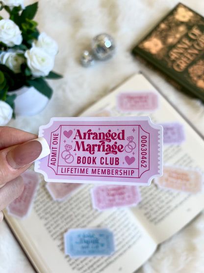 10 Romance Tropes Tickets Stickers