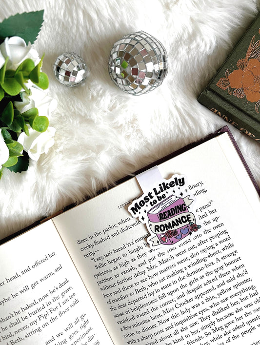 Most Likely to be Reading Romance Magnetic Bookmark
