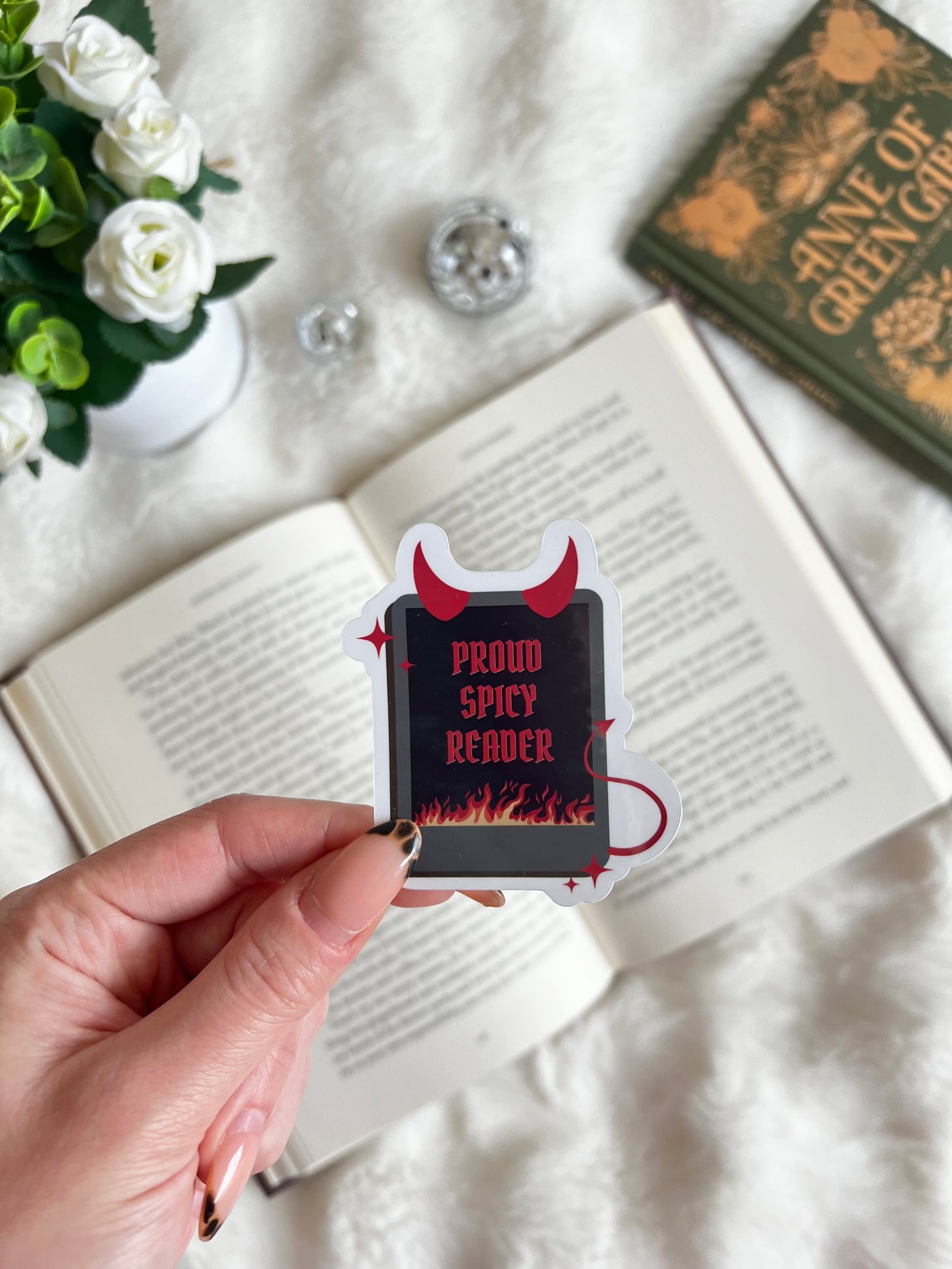 Proud Spicy Reader Sticker