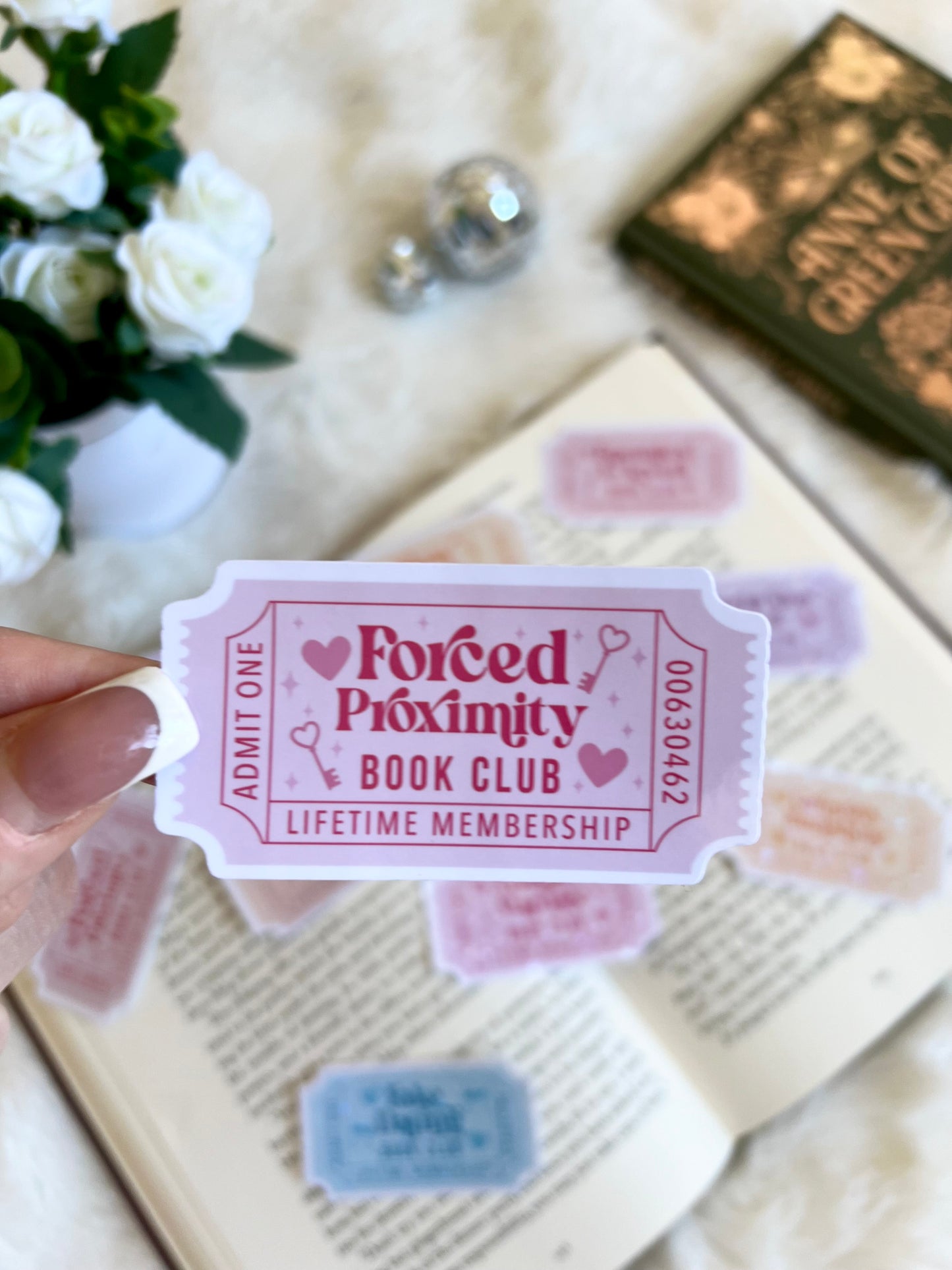 10 Romance Tropes Tickets Stickers