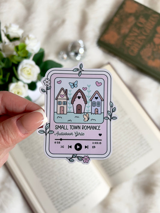 Small Town Romance Audiobook Girlie Sticker