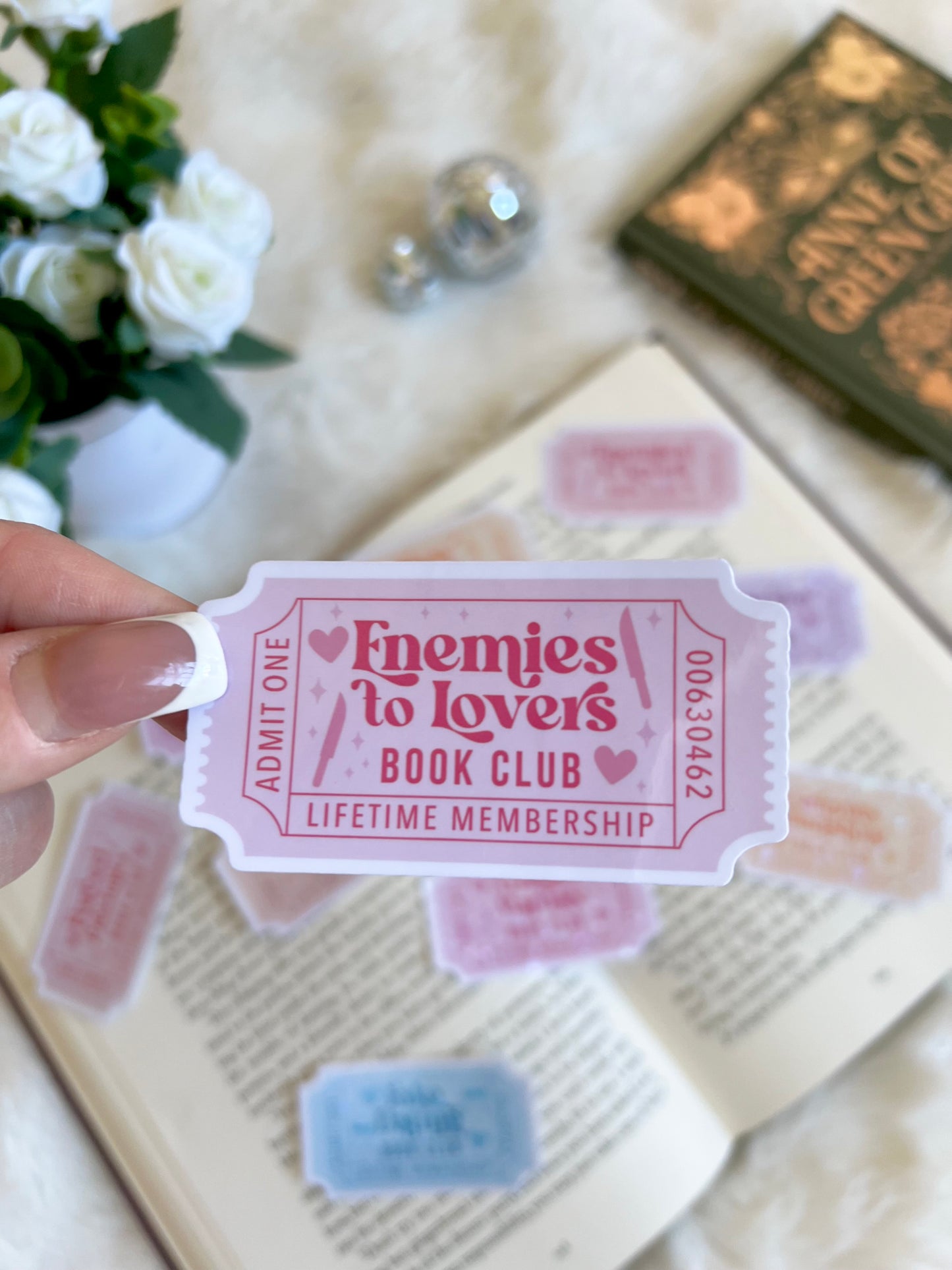 10 Romance Tropes Tickets Stickers