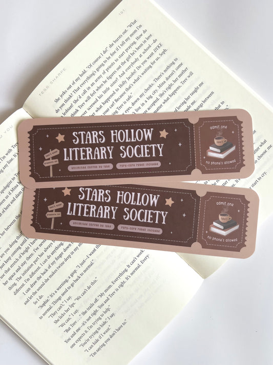 Stars Hollow Literary Society Bookmark