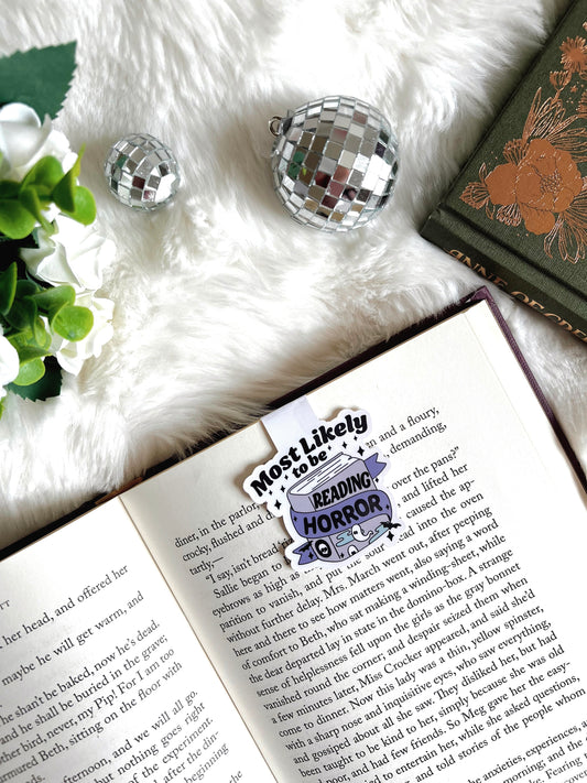 Most Likely to be Reading Horror Magnetic Bookmark