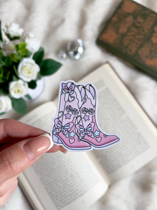 Lover Cowgirl Boots Sticker